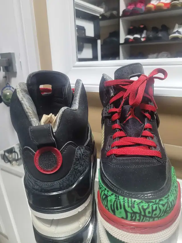 Nike Air Jordan Spizike OG Black Red Green size 9 in Men's Shoes in Kitchener / Waterloo - Image 5