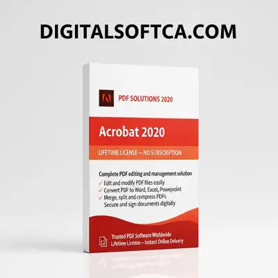 Visit for order: https://digitalsoftca.com Adobe Acrobat 2020 Own It Forever Canada Deal – 100% genu...