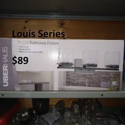 Light - Uberhaus, Louis Series, Sconce, 3-Light, Chrome, View more