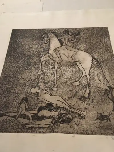 Graciela Alvarez Lithograph - Tribute To Chiapas (Mexico), View more