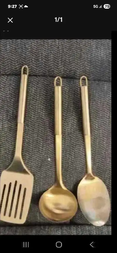 Gold Utensil Set, View more