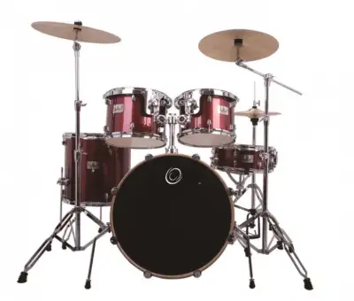 5 Pieces Acoustic Drum Kit with Pure Brass Cymbals, View more