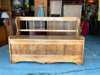 Solid Wood Storage Bench