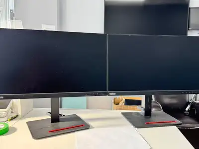 Dual Monitor setup--Desk mount + 2 X Monitors, View more