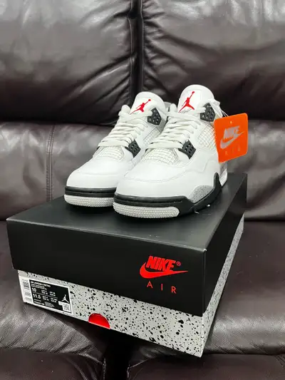 AIR JORDAN 4 “white cement” SIZE 10 Ds, View more
