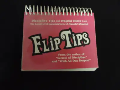 I am selling this Flip Tips Book by Ron Morish, an expert on advising on discipline for young people...