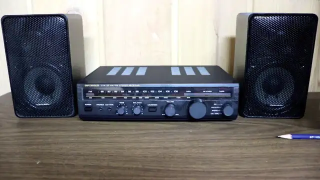 Optimus STA-20 Stereo Receiver with Realistic Minimus 7 Speakers in Stereo Systems & Home Theatre in Mississauga / Peel Region - Image 4