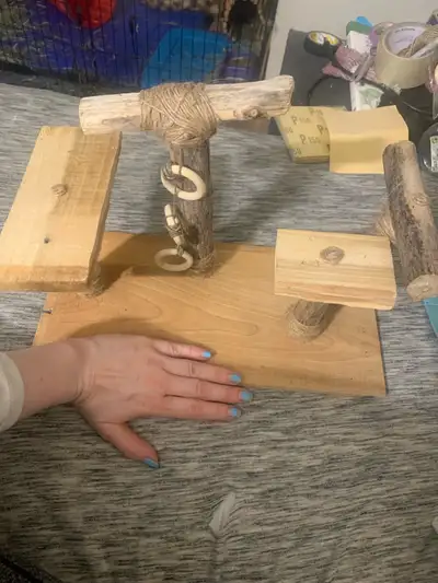 Small bird play stand, View more