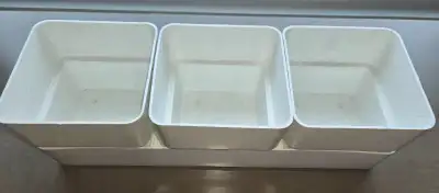 Seed Starting Flower Pots - 3 per tray - White, View more