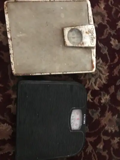 Two Vintage Bathroom Scales, View more