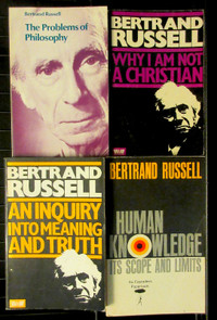 BERTRAND RUSSELL Paperback Library (4 Book LOT) NICE Condition