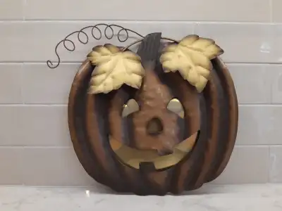 Halloween Jack O Lantern Metal Wall Art, View more