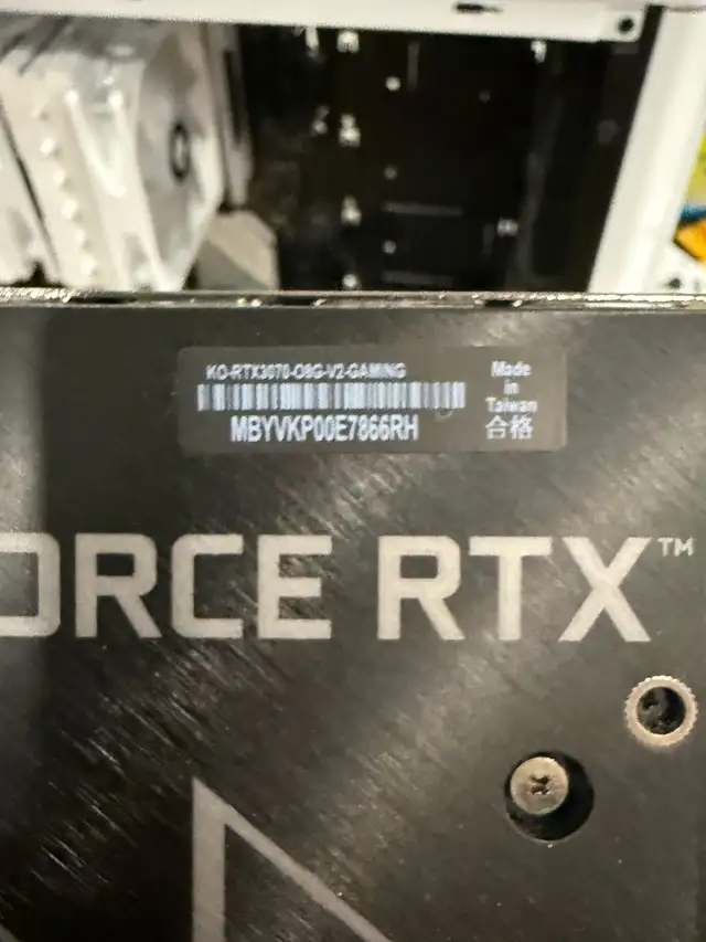 ASUS RTX 3070 KO 8gb graphics card in System Components in Oakville / Halton Region - Image 6