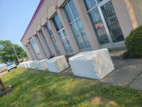 Concrete blocks for homes, vacant lots, property lines, business