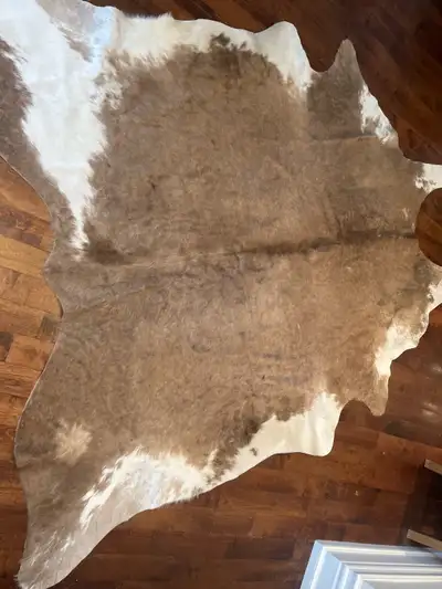 Genuine cowhide area rug, View more