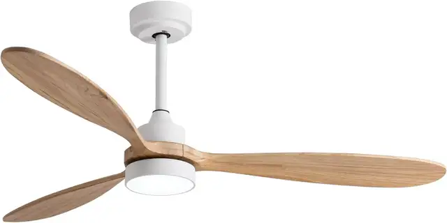 Wood Ceiling Fan with Light, 52" GESUM Fan, 6 Speeds, Remote Con in Indoor Lighting & Fans in Mississauga / Peel Region - Image 2