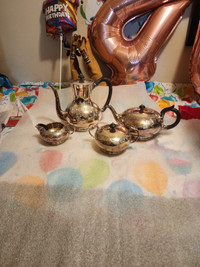 Triple plated tea set