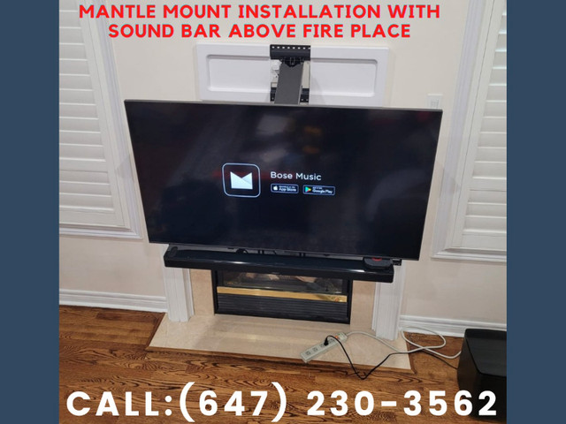 Tv Installation LED, LCD, FRAME TV, MANTLE MOUNTS in General Electronics in Oakville / Halton Region - Image 2