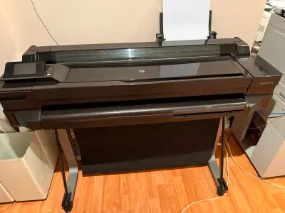 HP Design jet T520 36-Inch Printer Color and Black up to 2400 x 1200 dpi resolution Wi Fi and Built...