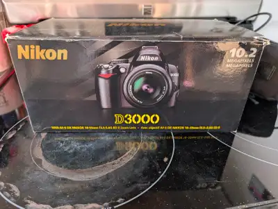 Nikon D3000 DSLR Camera with 18-55mm Lens, View more