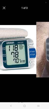OMRON HEM-609 Blood Pressure Monitor With  Carrying Case