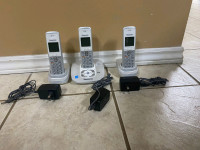 White pasasonic 6.0 home phone set 