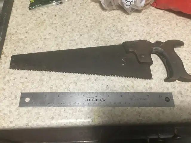 Antique small hand saw