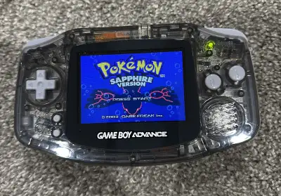 Clear smoke gba with ips 3.0 screen upgrade, View more