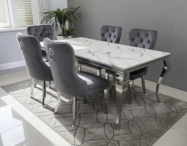 Marble Dining Set in Dining Tables & Sets in Laval / North Shore - Image 2