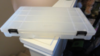 Plastic toolbox with dividers