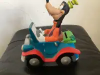 Vintage Disney Goofy in car piggy bank