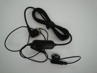 Samsung cell (F266) accessories: headset and data cable, $10