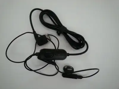 Samsung cell (F266) accessories: headset and data cable, $10, View more
