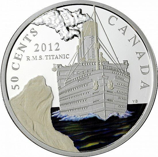 2012 - RMS Titanic 50-Cent Coin - Silver Plated COIN in Arts & Collectibles in City of Halifax - Image 3