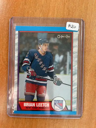 1989-90 O-Pee-Chee #136 Brian Leetch RC New York Rangers, View more