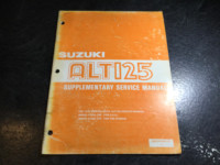 1984 Suzuki ALT125 Service Manual ALT125E 3-Wheeler Trike ATC