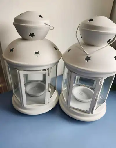 Set Of (2) New Decorative Lanterns, View more