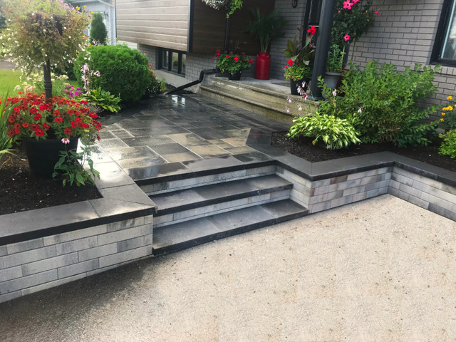 Aménagement extérieur  - Pavé uni, Muret, Patio, Clôture en bois - Gatineau in Interlock, Paving & Driveways in Gatineau - Image 4