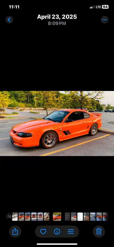 1996 mustang. Bright tangerine. No winters and little exposure to rains. Price is firm. Original pai...
