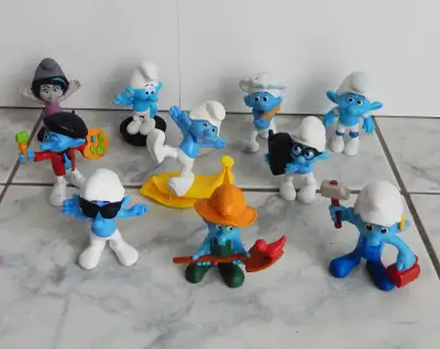 ⓾ figurines (3 po)--★SCHTROUMPFS★--de McDonalds, View more
