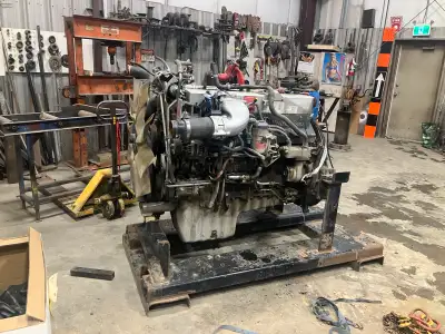 Low miles engine. 165k km. 17000 hours. Solid start for rebuild or refresh. Have documented service...