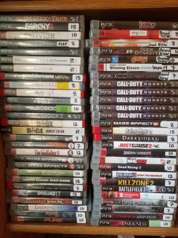 PS3 games. Also PS4 PS2 PS1 XBOX Nintendo etc (updated Apr 7/24 in Sony Playstation 3 in Markham / York Region - Image 2