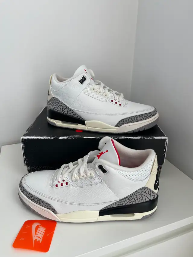 Jordan 3 - Reimagined White Cement - Size 12 in Men's Shoes in Mississauga / Peel Region - Image 2