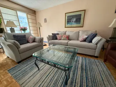 Matching 3-Piece Glass & Wrought Iron Table Set, View more
