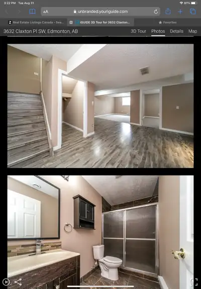 2 bedroom basement for rent in Chapelle