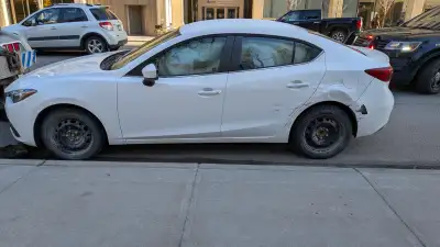 Curtain airbags deployed on left side. Contact for parts