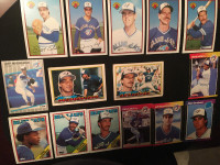 15 Vintage Toronto Blue Jays Baseball Trading Cards 1988 1989