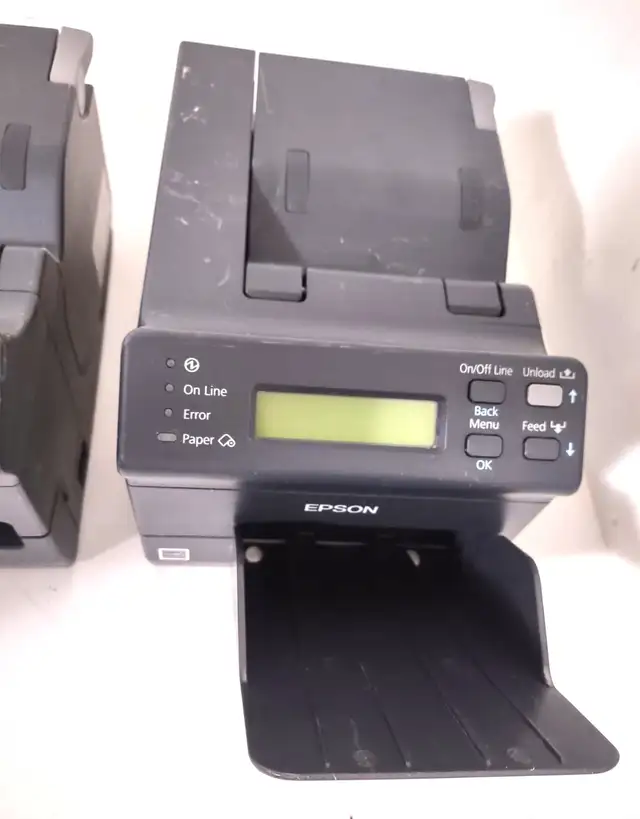 Lot of 2 Epson TM-L500A Thermal Airport Ticket Printer USB " Mis in Printers, Scanners & Fax in Kitchener / Waterloo - Image 8