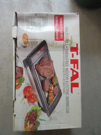 T-FAL electric barbecue- Only used a couple of times. Like new.