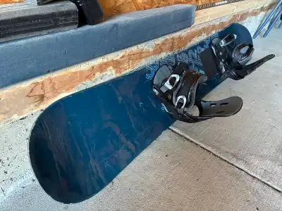 K2 155 cm snowboard with bindings. Great starter board.